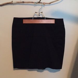 Black mini skirt